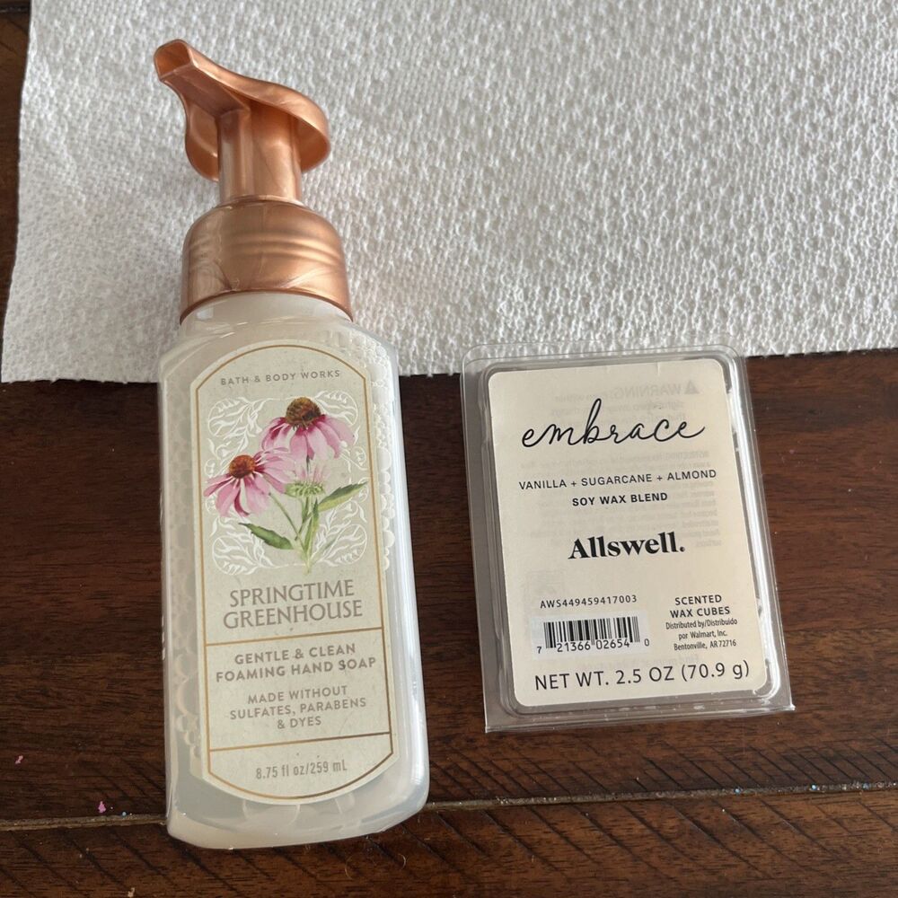 BATH & BODY WORKS SPRINGTIME GREENHOUSE Allswell Embrace Wax Melts